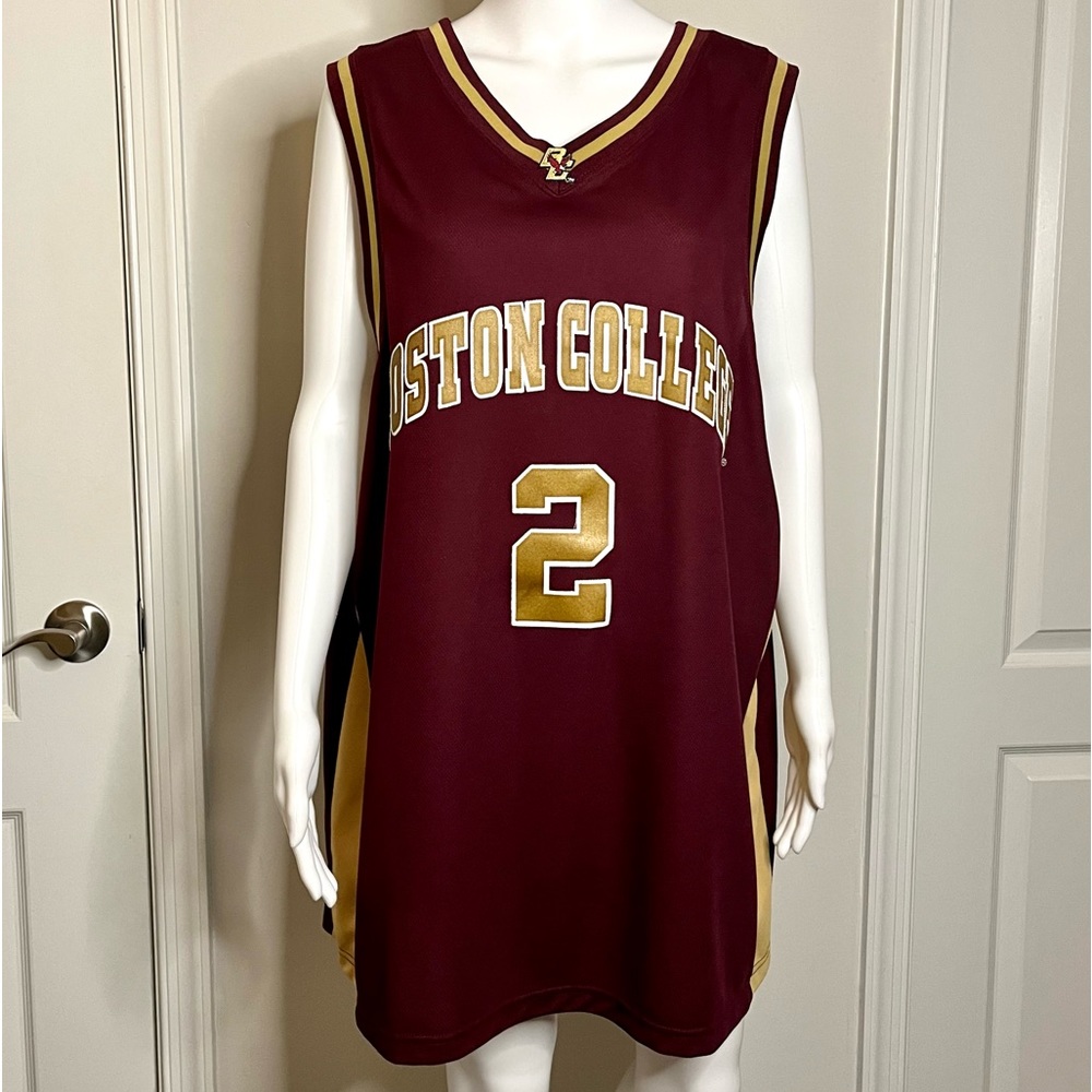 Vintage M XL Boston College BC Eagles Stitched #2 Basketball Jersey Maro…